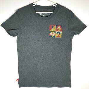 Dutch Bros Coffee T-shirt Short Sleeve Tee Top Est 1992 Graphic Grey Youth Small